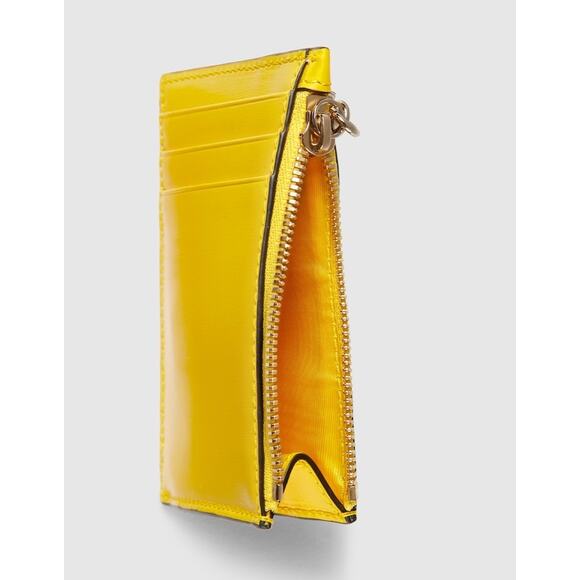 Gucci Luce Embellished Textured-Leather Canvas-Jacquard Cardholder - Yellow NWB - Picture 4 of 4